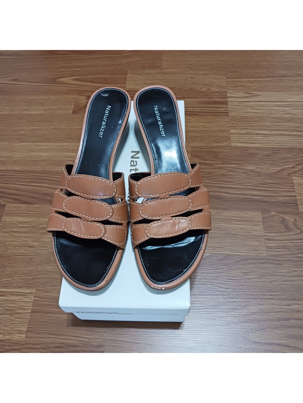 Naturalizer Women's  Carmel  Brown  Slip-on  Sanders Shoes  9 Medium